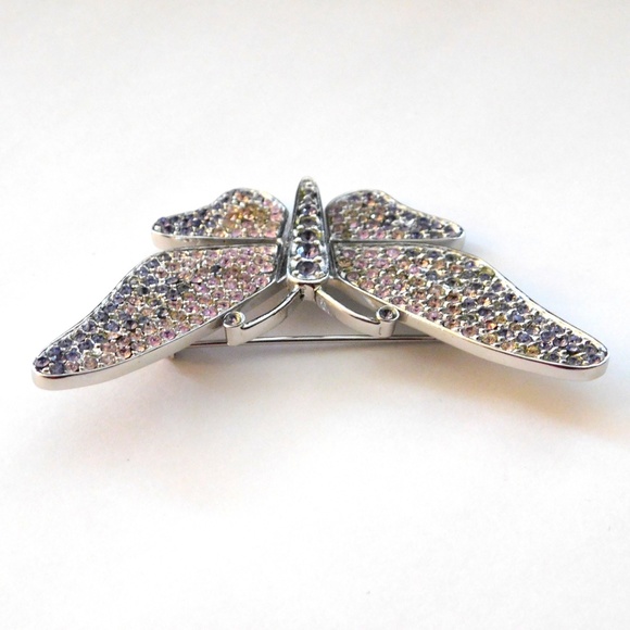 Gorgeous Swarovski Crystal Butterfly Brooch S136 - Picture 6 of 9